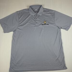 VanSport Army West Point Men's Polo Shirt XL Gray Performance Golf NWOT
